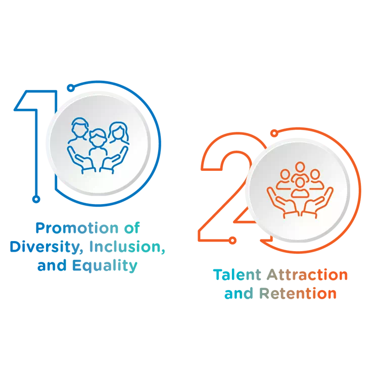 Promotion of Diversity, Inclusion, and Equality Talent Attraction and Retention
