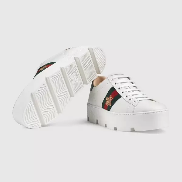 Gucci Ace embroidered platform sneaker