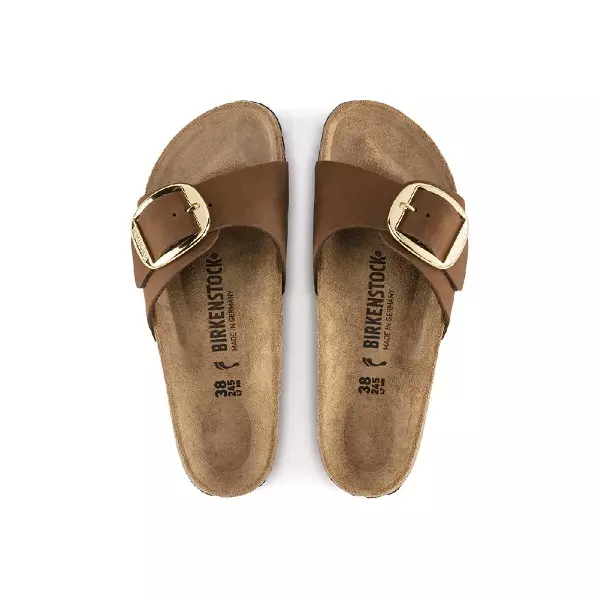 Madrid Big Buckle Nubuck Cacao