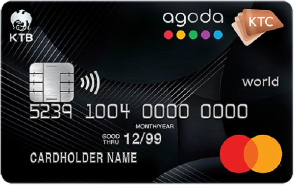 หน้าบัตรเครดิต KTC – Agoda World Rewards Mastercard