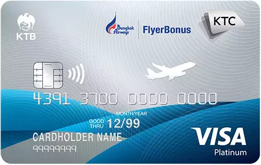 บัตรเครดิต KTC Bangkok Airways Visa Platinum 