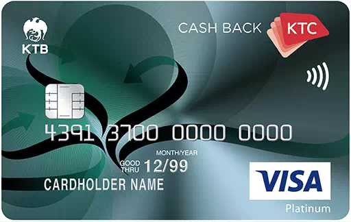 บัตรเครดิต KTC Cash Back Visa Platinum 