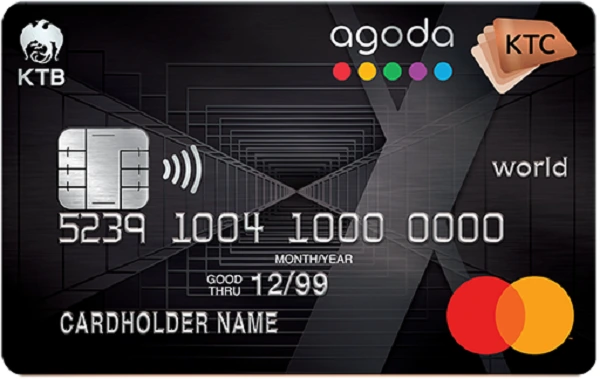 บัตรเครดิต KTC X – AGODA WORLD REWARDS MASTERCARD รับ 400 คะแนน