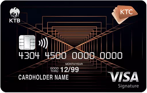 บัตรเครดิต KTC X Visa Signature 
