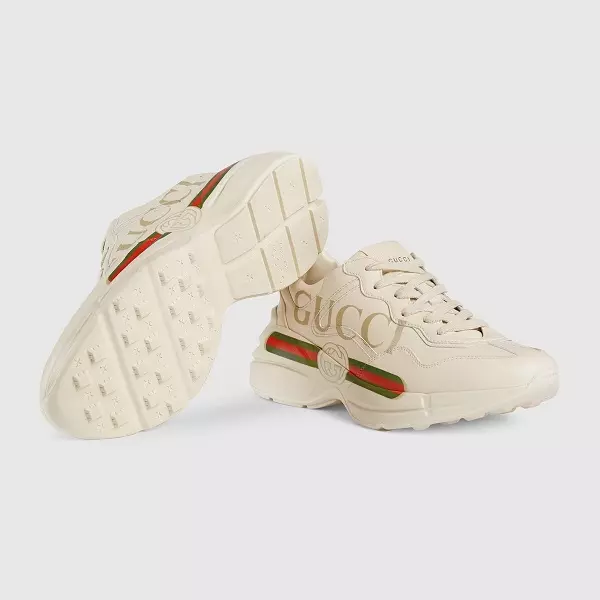 Gucci Rhyton Gucci Logo Leather Sneaker