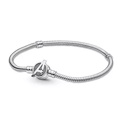 Logo Clasp Snake Chain Bracelet