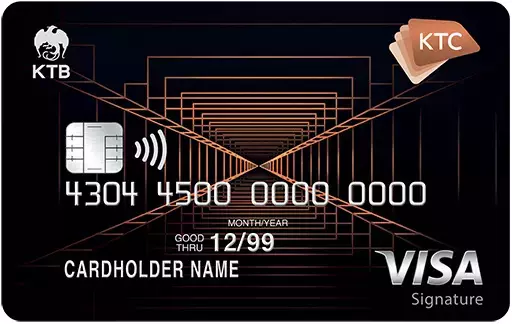 บัตรเครดิต KTC X Visa Signature 