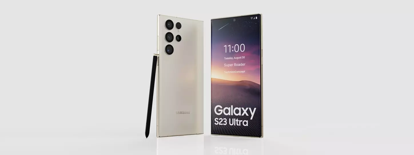 โมเดล Samsung Galaxy S23 Ultra