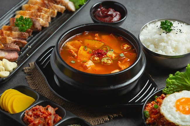 ซุปกิมจิอาหารเกาหลี