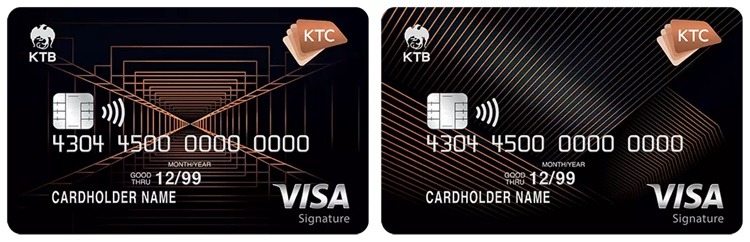 บัตรเครดิต X VISA SIGNATURE และ KTC VISA SIGNATURE 