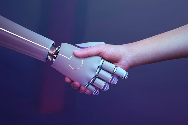 คนจับมือกับ AI
