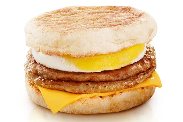 Double Sausage McMuffin with Egg