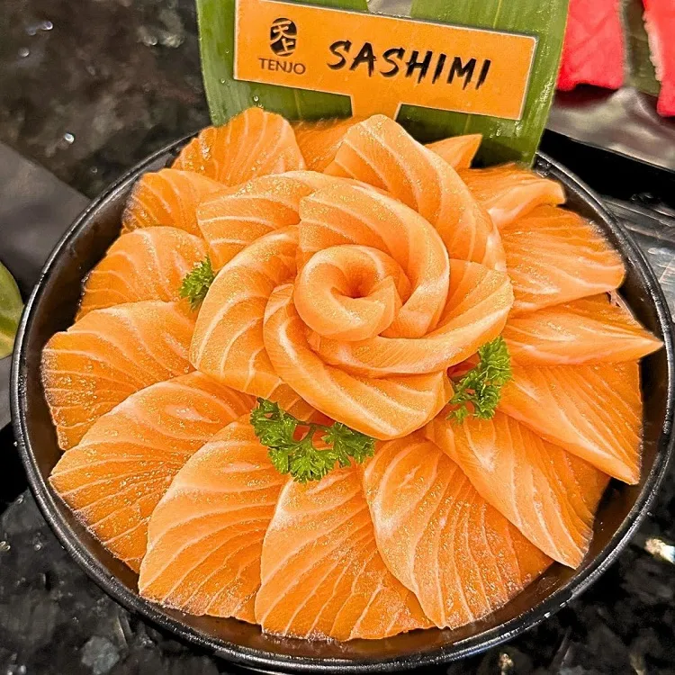 เมนูซาชิมิร้านบุฟเฟ่ต์ Tenjo Sushi & Yakiniku Premium Buffet