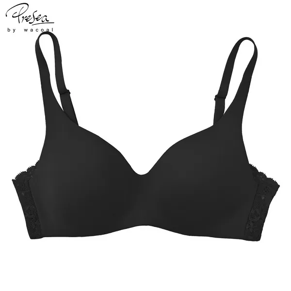 wacoal บราไร้โครง Wireless bra สีดำ