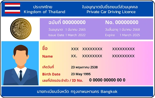 ใบขับขี่รถยนต์ส่วนบุคคล 