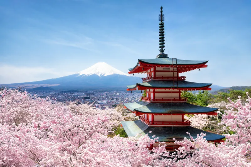 เจดีย์แดงชูเรโตะ (Chureito Pagoda)