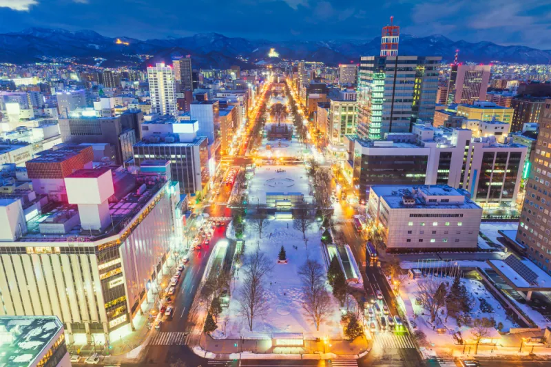 บรรยากาศ Sapporo Snow Festival สวนสาธารณะโอโดริ