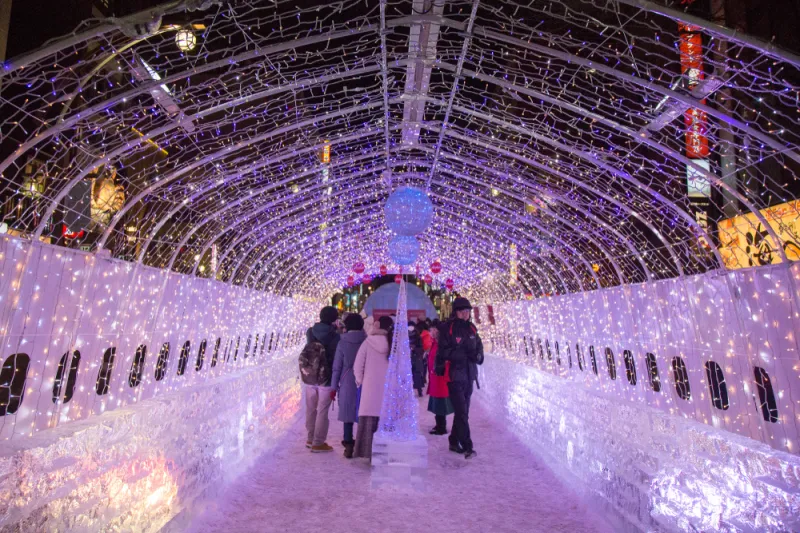 บรรยากาศ Sapporo Snow Festival ซูซูกิโนะ