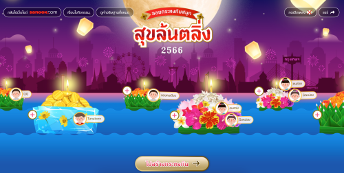 ลอยกระทง ออนไลน์ ใส่รูปได้