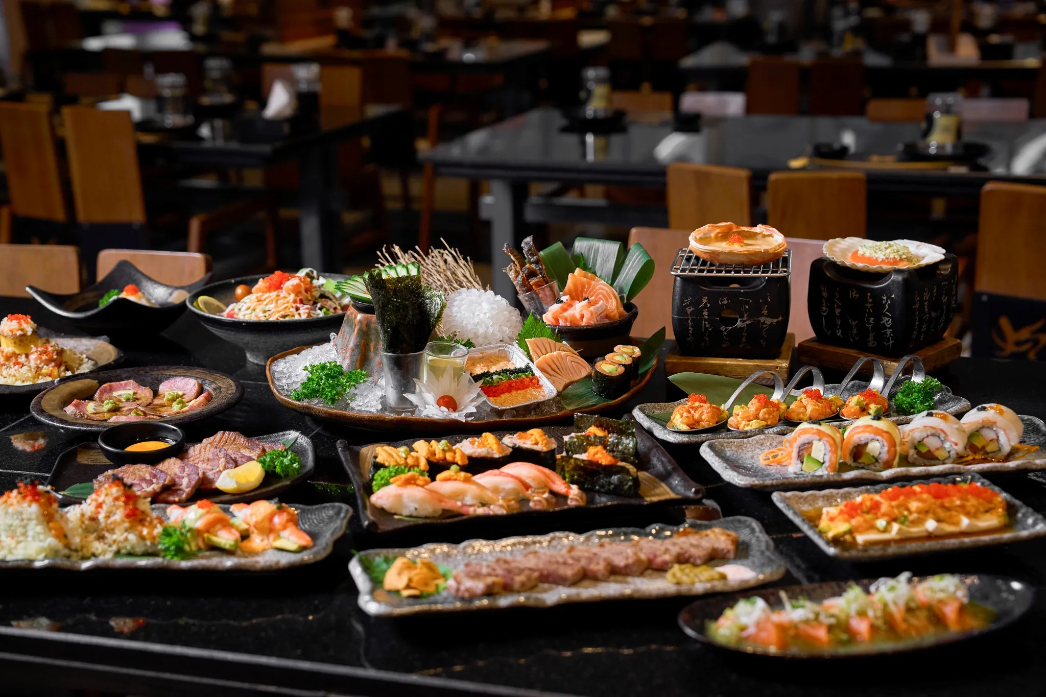 ร้านบุฟเฟ่ต์ซูชิ ในห้าง