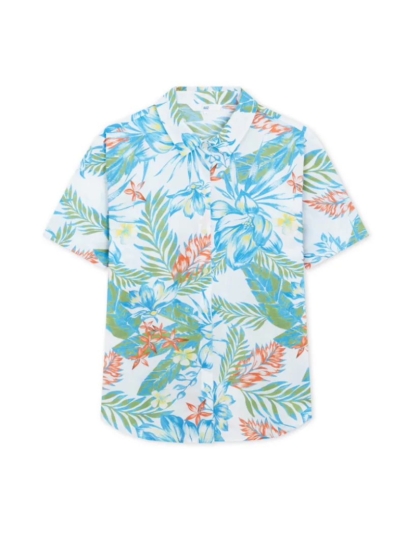 เสื้อลายดอกสงกรานต์