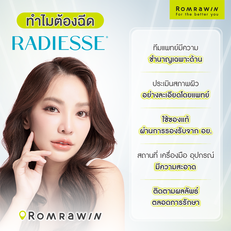 ทำไมต้องฉีด Radiesse Filler กระตุ้นคอลลาเจน ที่ Romrawin Clinic