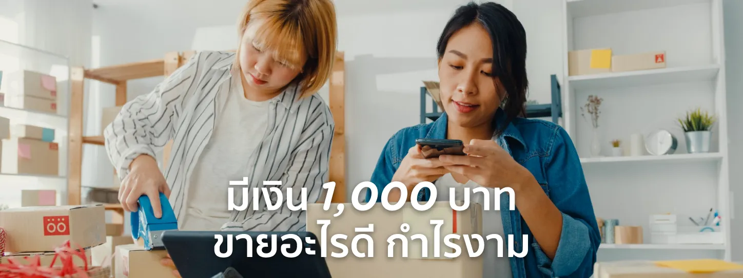 มีเงิน 1000 ลงทุน ขายอะไรดี