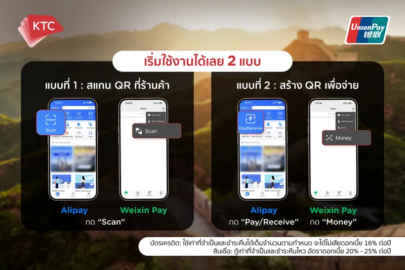 ไปจีนจ่ายเงินยังไง