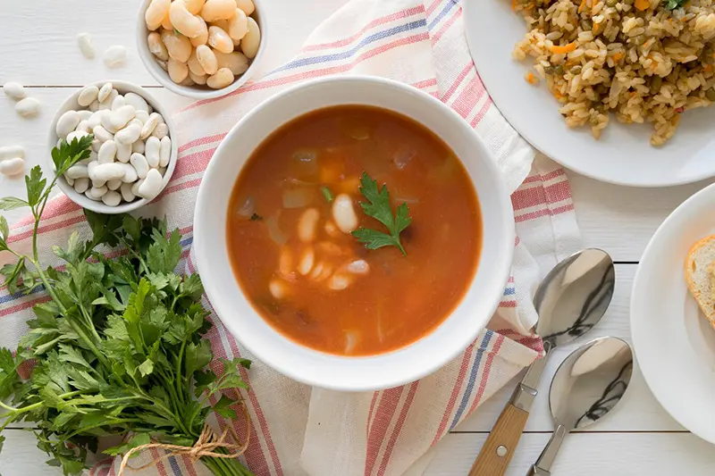 อาหารอิตาเลียน Minestrone Soup