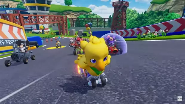 ตัวอย่างภายในเกม Chocobo GP