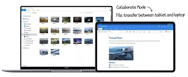 ฟังก์ชั่น Collaborate Mode ใน Huawei MatePad Pro 12.6