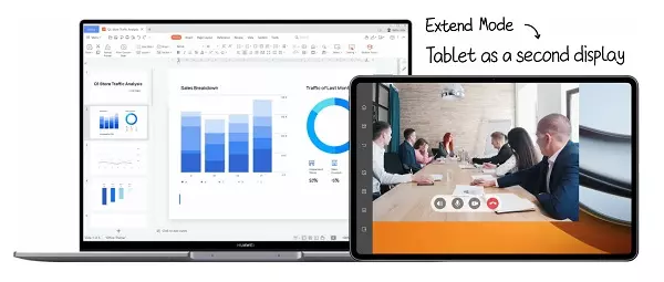ฟังก์ชั่น Extend Mode ใน Huawei MatePad Pro 12.6