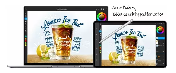 ฟังก์ชั่น Mirror Mode ใน Huawei MatePad Pro 12.6