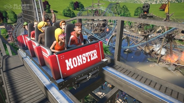 ตัวอย่างเกม Planet Coaster