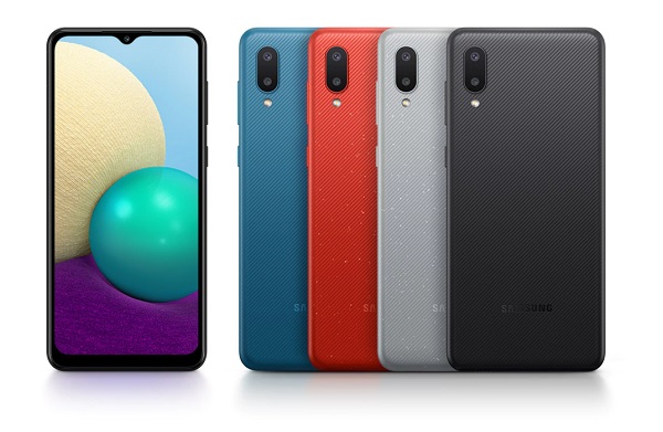 สมาร์ทโฟน Samsung Galaxy M02 หลากหลายสี