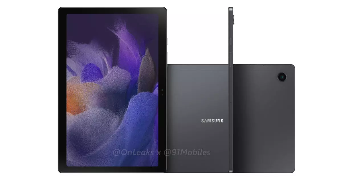 ภาพเรนเดอร์ Samsung Galaxy Tab A8 