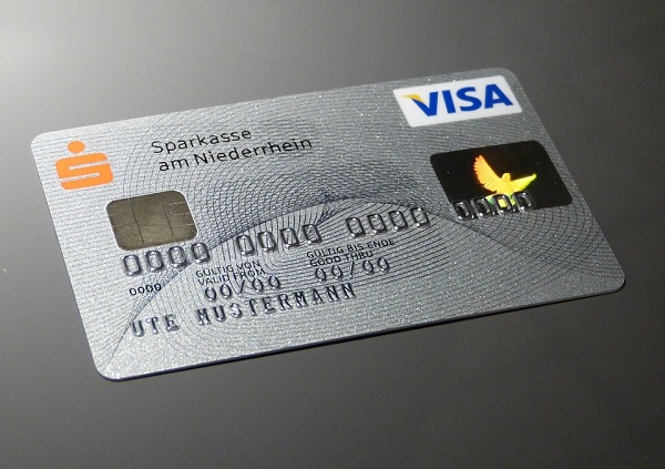 หน้าบัตรโลโก้ของ Visa