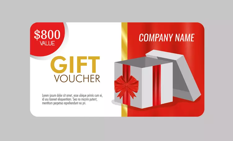 Gift Voucher บัตรของขวัญแทนใจให้ลูกค้า 