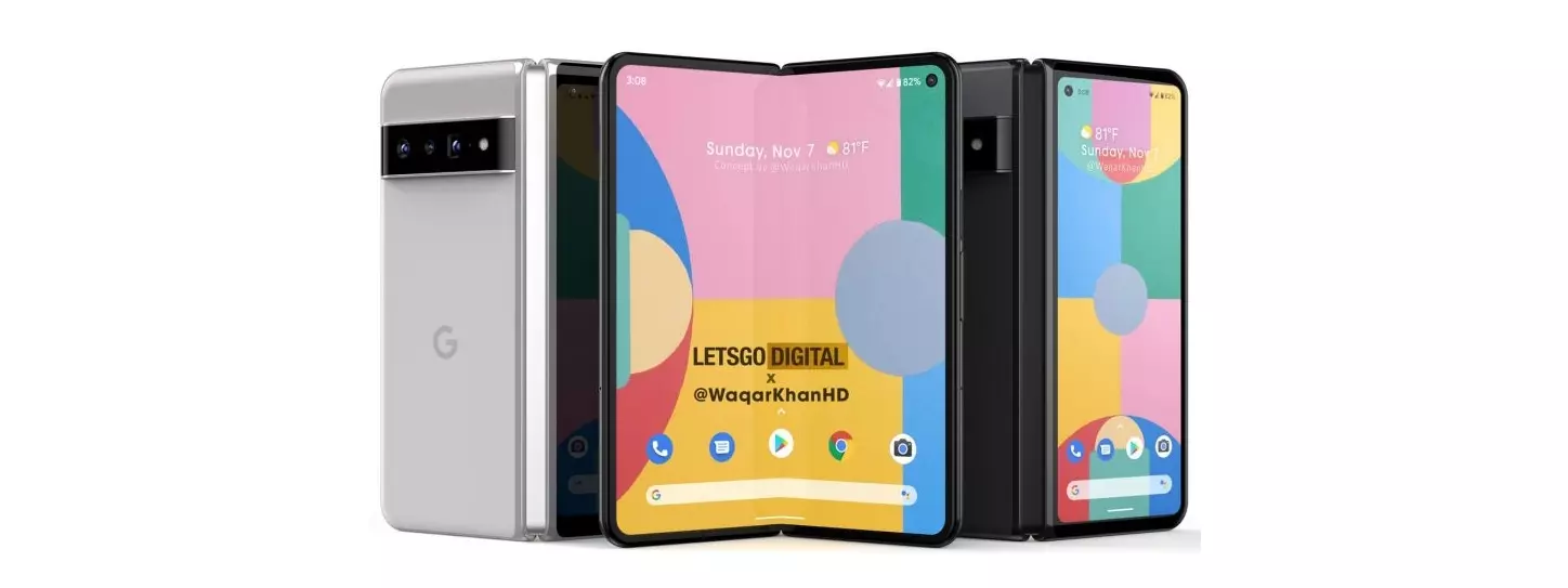 โมเดลมือถือพับได้ Google Pixel Fold