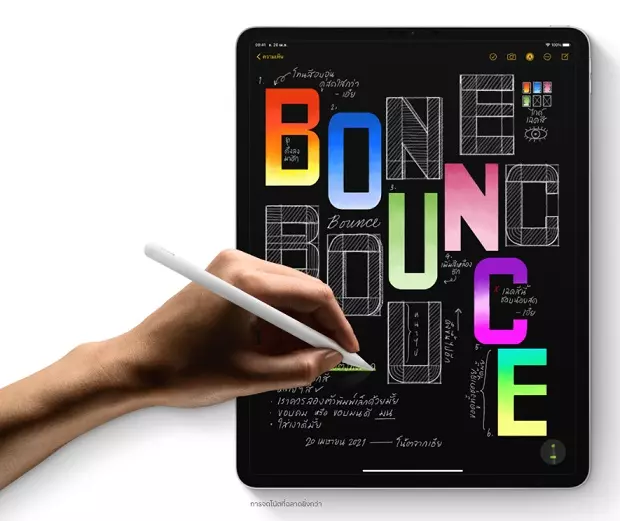 ตัวอย่างเครื่อง iPad Pro