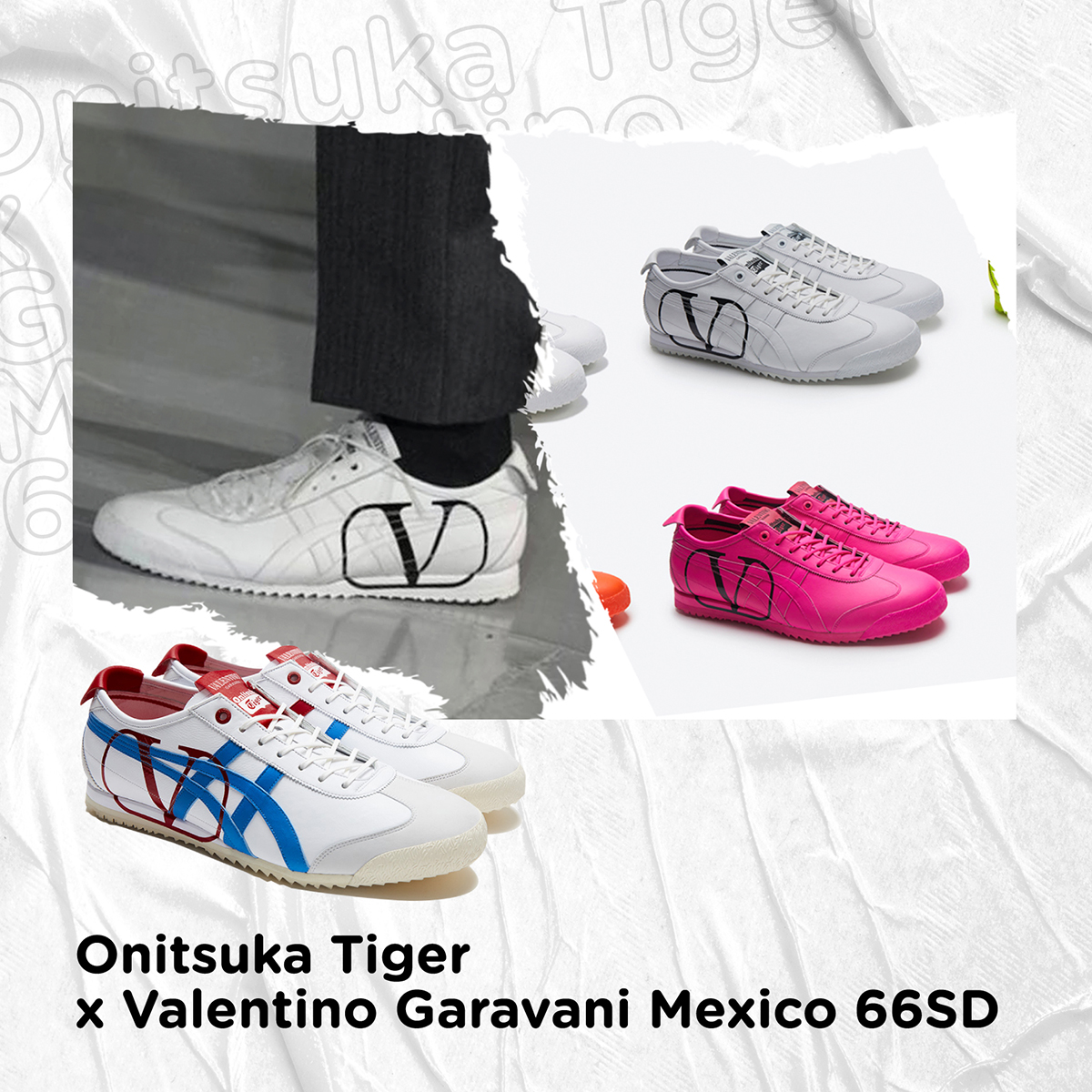 Onitsuka Tiger x Valentino Garavani - Mexico 66SD