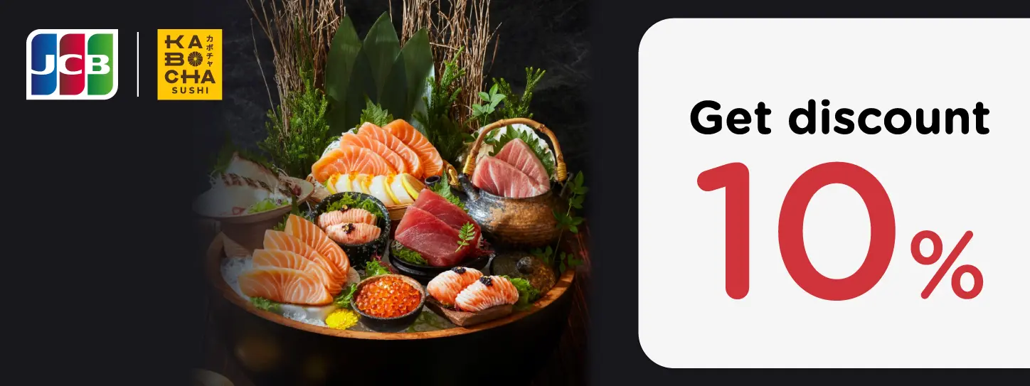 Special privilege at Kabocha Sushi for KTC JCB credit card