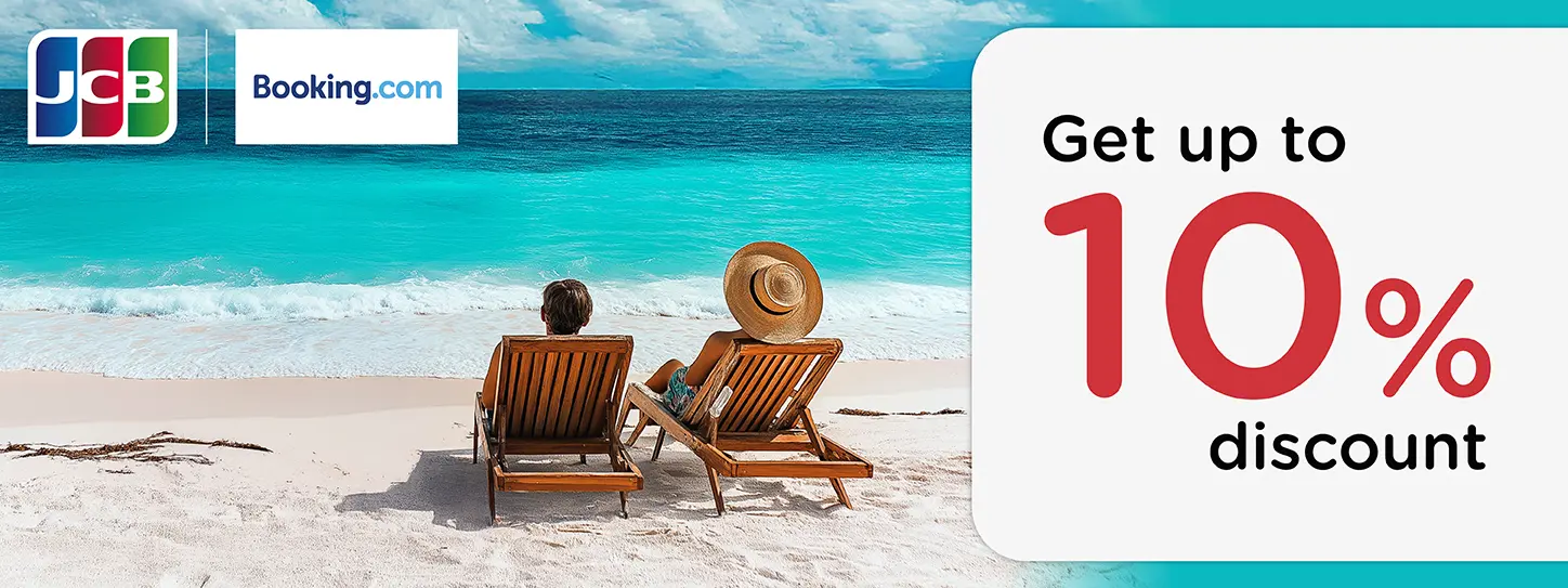 รับส่วนลดสูงสุด 10% ที่ Booking.com