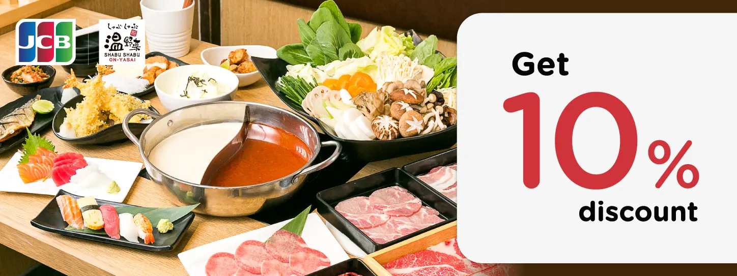 Promotion for KTC JCB credit card at On Yasai