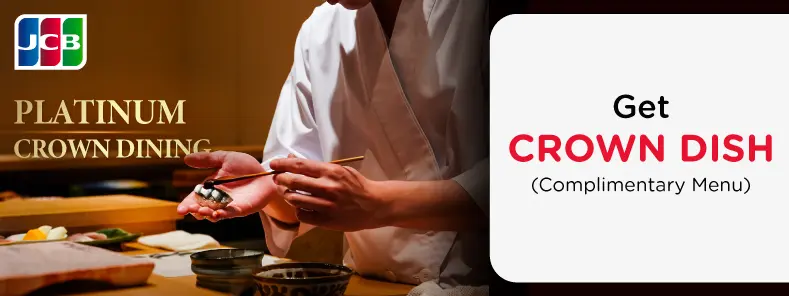 โปรโมชั่นรับ CROWN DISH (เมนูพิเศษ) ที่ ร้านอาหารญี่ปุ่น
