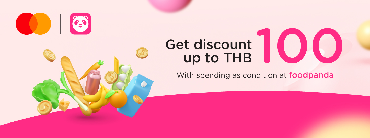 Enjoy everyday at foodpanda with KTC MASTERCARD credit card.