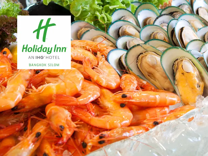 บุฟเฟ่ต์โรงแรม Holiday Inn Bangkok Silom-ห้องอาหารเดอะ บราสเซอรี่ (The Brasserie)