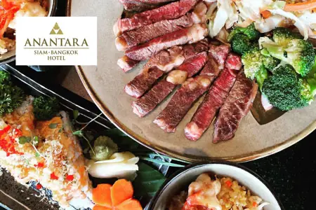 บุฟเฟ่ต์อาหารญี่ปุ่น โรงแรม Anantara Riverside Bangkok Resort ห้องอาหารเบนิฮานา (Benihana)