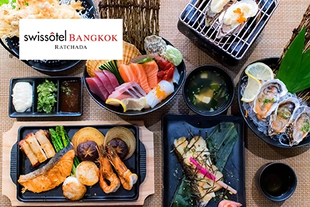 บุฟเฟ่ต์อาหารญี่ปุ่น โรงแรม Swissotel Bangkok Ratchada