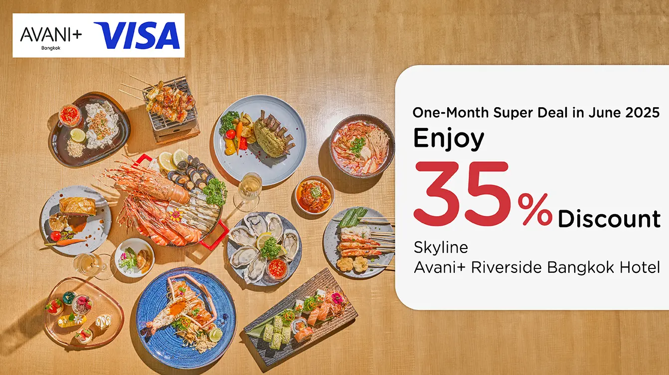 One-month Super Deal เดือนมิถุนายน 2568 โปรโมชั่นที่ห้องอาหาร Skyline กับบัตรเครดิต KTC​